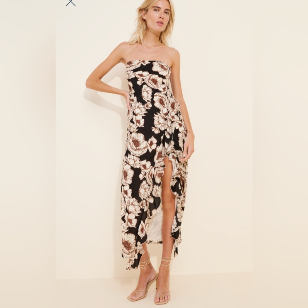 Ownley Calista Maxi strapless Dress size M